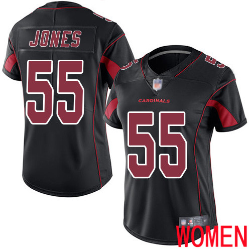 Arizona Cardinals Limited Black Women Chandler Jones Jersey NFL Football 55 Rush Vapor Untouchable